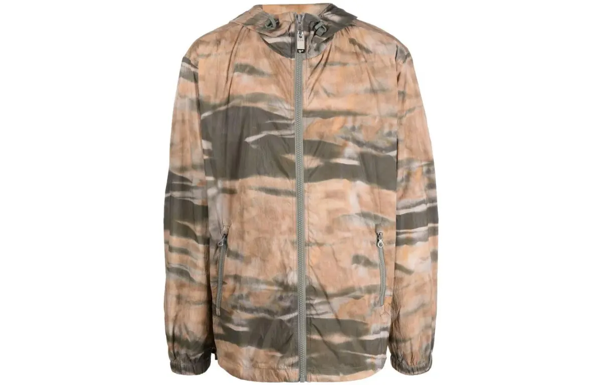 DIESEL Jackets Men's Light Brown Hooded (Non-detachable) Moderate Straight Fit