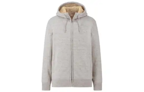 UNIQLO Jackets Men's Gray Hooded Moderate