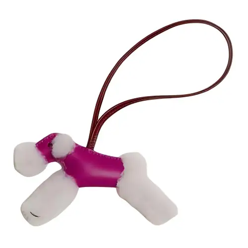 HERMES Merino Wool Charms Women's Rose Red