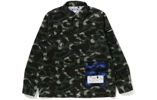 Bape X Undefeated Color Camo Flannel Jacket