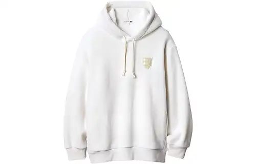 UNIQLO X JW Anderson Uniqlo Jw Anderson Co Branded Series Sweatshirts Men's Ivory Hooded Moderate Regular