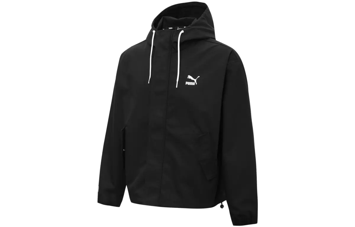 PUMA Jackets Unisex Black Hooded Moderate Other