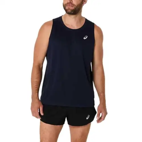 ASICS Tank Tops Men's Black Crew Neck Moderate Other