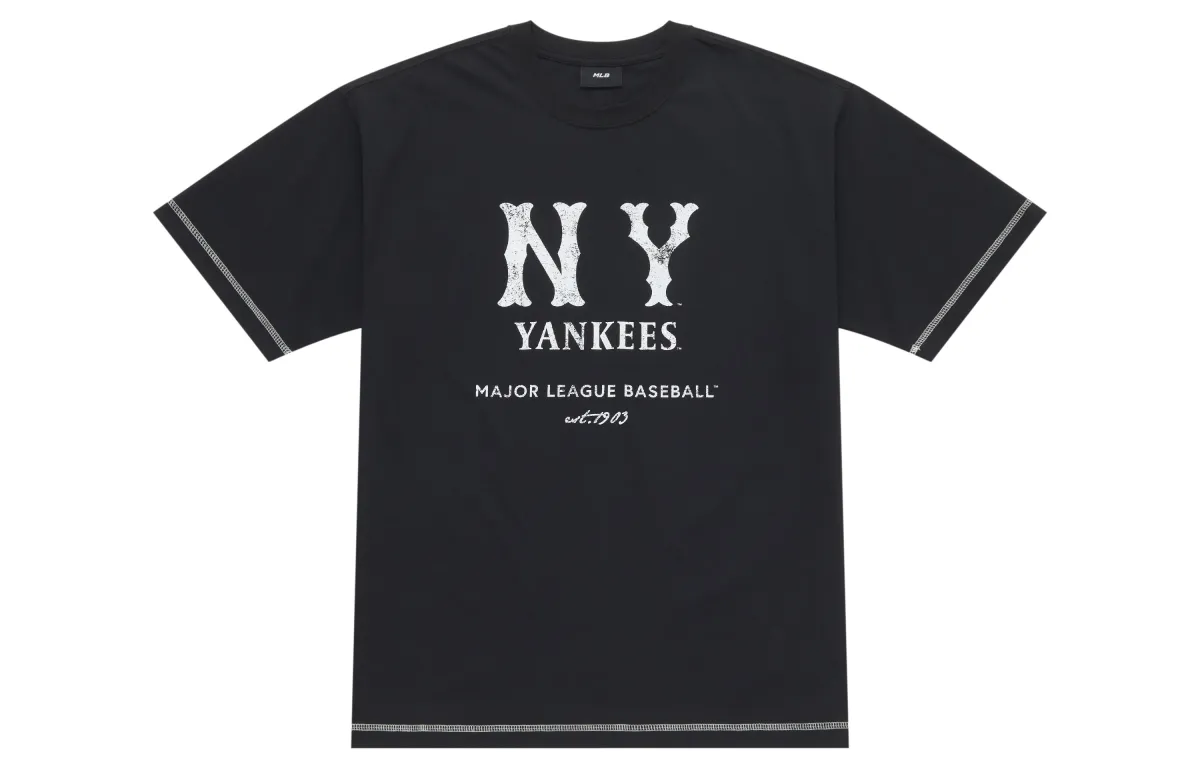 MLB New York Yankees Basic Collection SS25 T Shirt Unisex Black