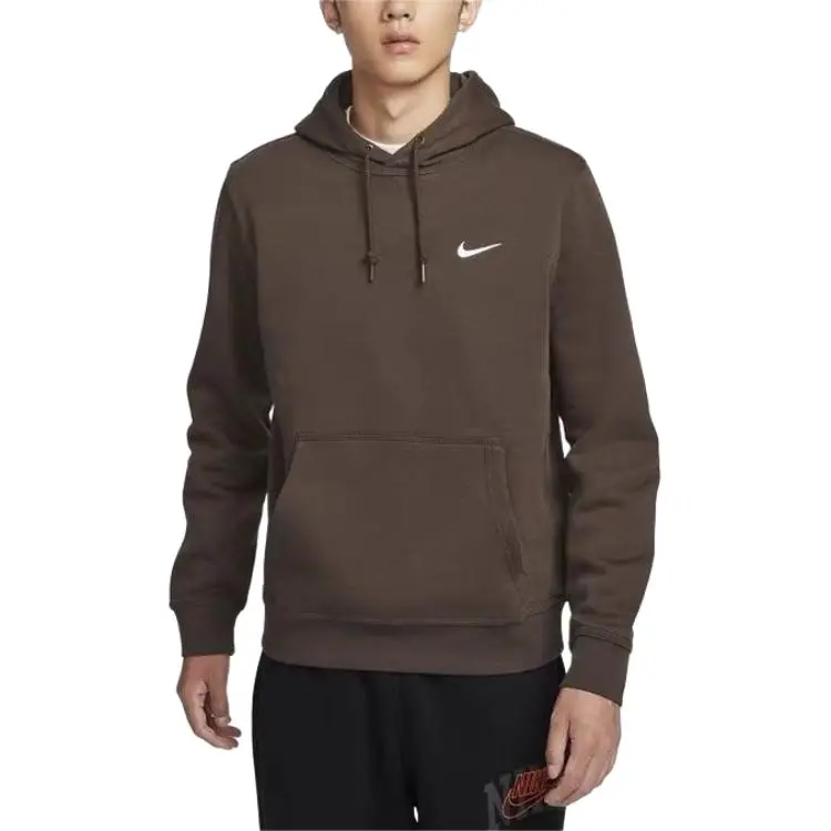 Nike Sweatshirts Men's Brown Hooded Moderate