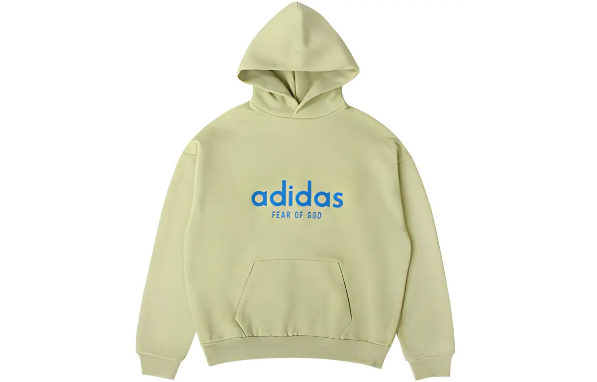 Adidas X Fear Of God Sweatshirts Men's Green Hooded Moderate Other