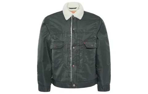Levi's Jackets Men's Dark Green Lapel Moderate