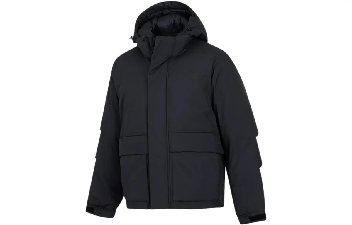 PUMA Jackets Men's Black Hooded Moderate Other