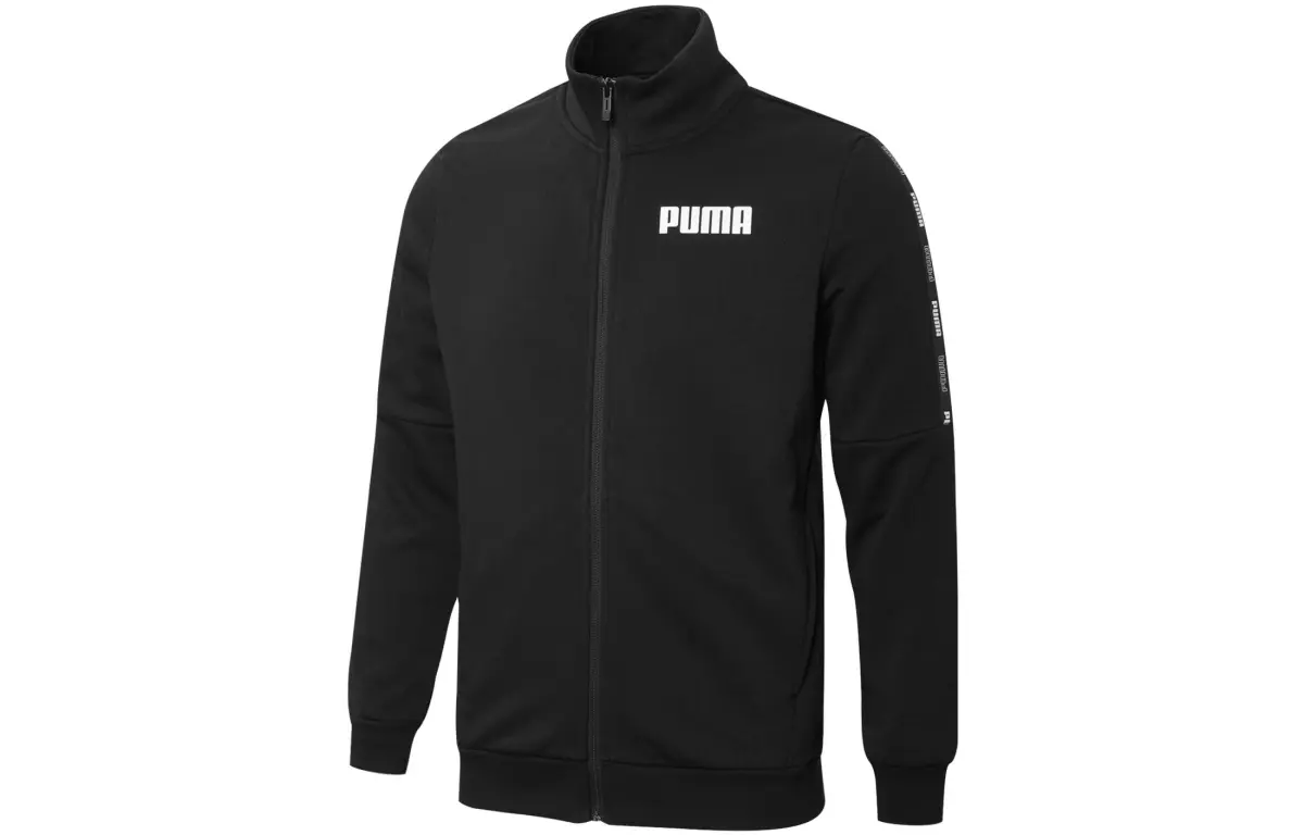 PUMA ESS Jackets Men's Black Stand Collar Moderate Other
