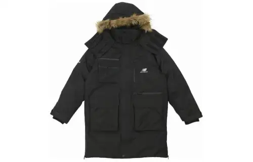 New Balance Jackets Men's Black Hooded Moderate Other