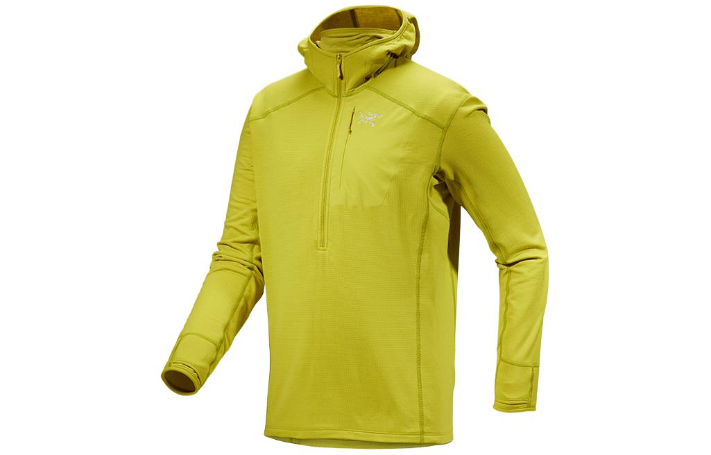 Мужская кофта Arcteryx Delta 1/2 Zip Hoody (черная)