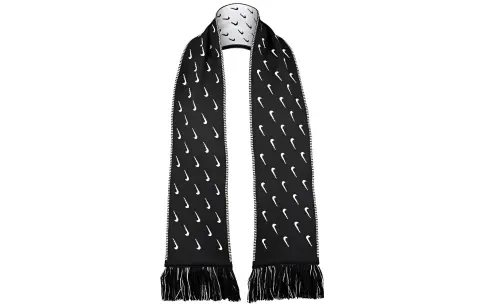 Nike Knit Scarves Unisex Black White