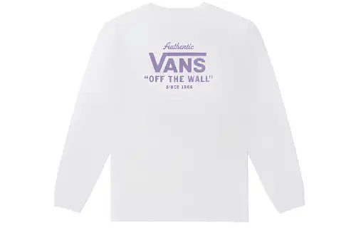 Vans T Shirts Unisex White Crew Neck Moderate Straight Fit