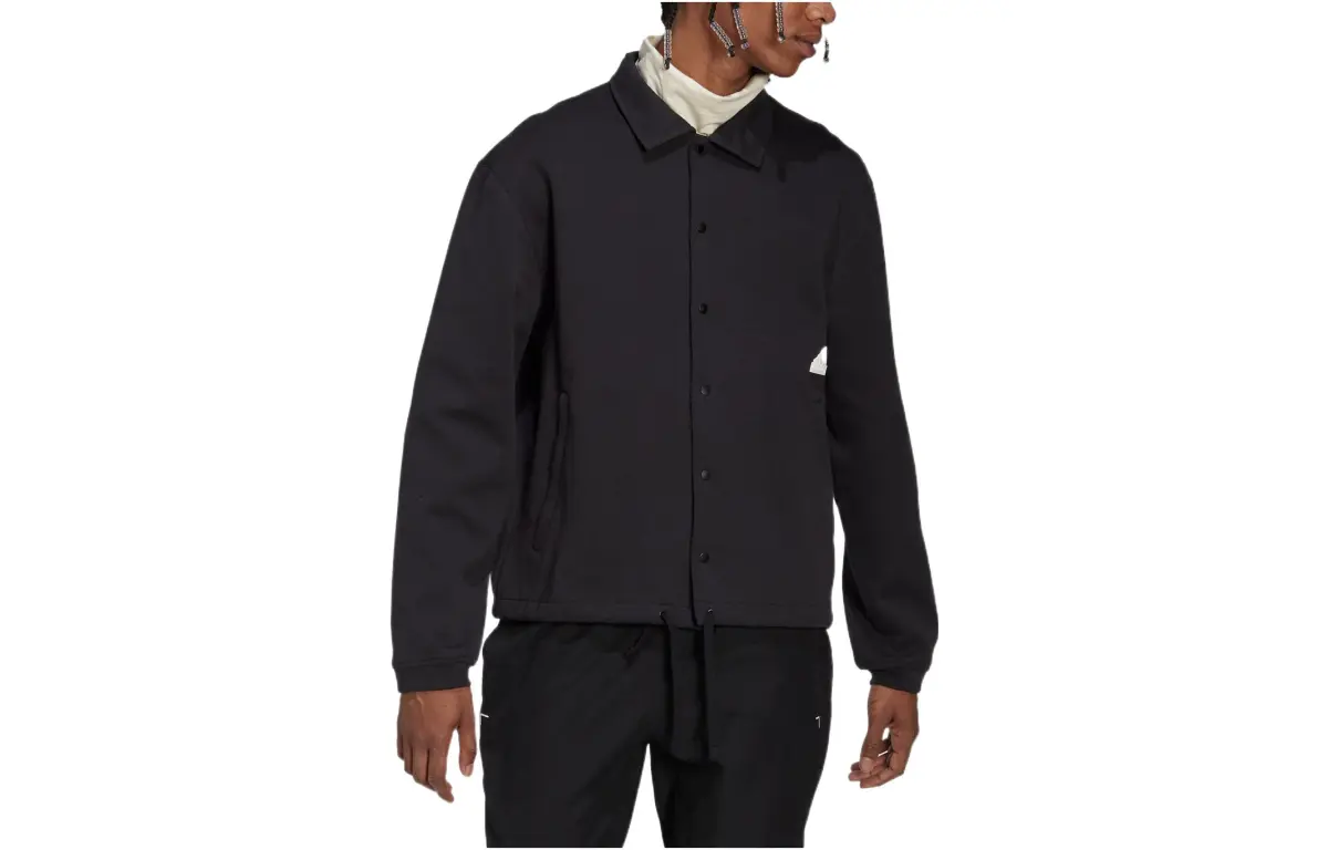 Adidas Jackets Men's Black Lapel Moderate Other