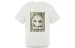 Timberland T Shirts Men's Vintage White Crew Neck Moderate Straight Fit