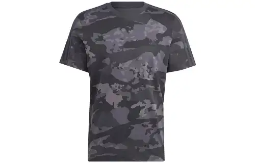 Adidas Originals T Shirts Men's Carbon Black Crew Neck Moderate Straight Fit