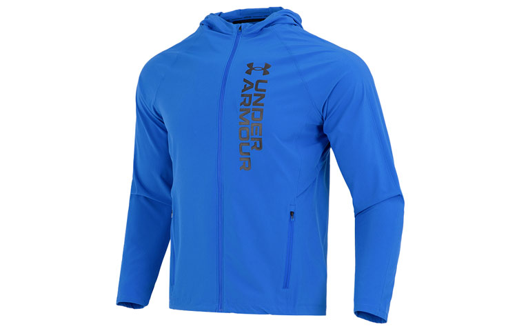 Under Armour Sports long-sleeve with hood, sleeves, blue jacket