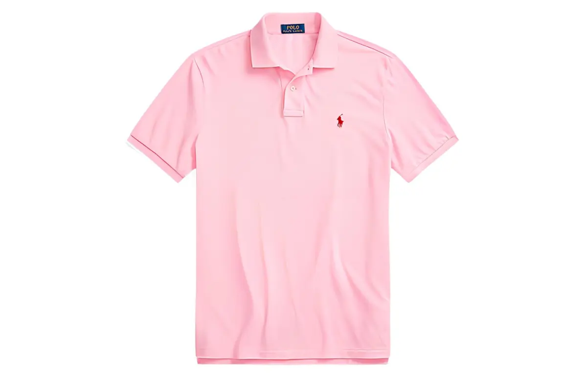 Polo Ralph Lauren SS23 Polo Shirt Custom Slim Fit Men's Pink