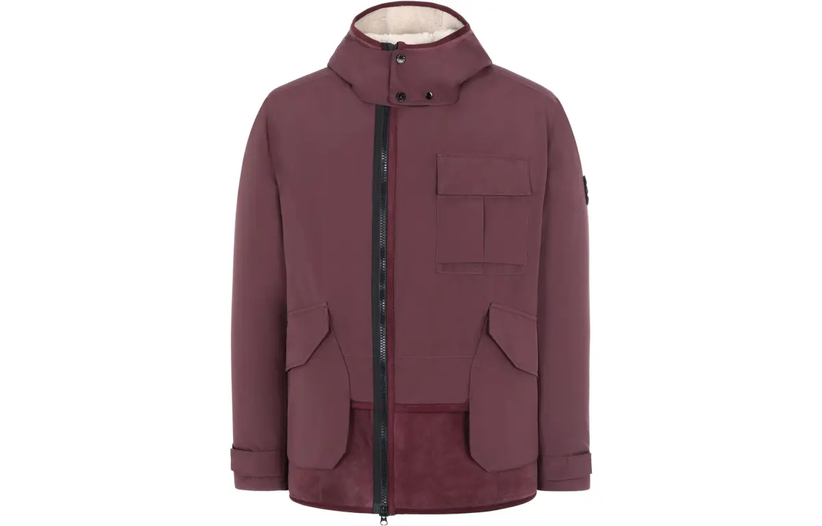 STONE ISLAND Jackets & Coats Men's Burgundy