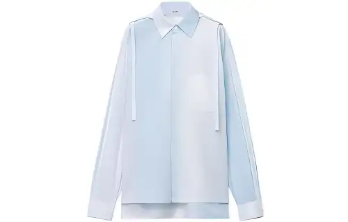LOEWE Striped Cotton Hooded Shirt