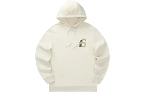 Skechers Funny Monster Sweatshirts Men's Streptopelia White Hooded Thickened Regular