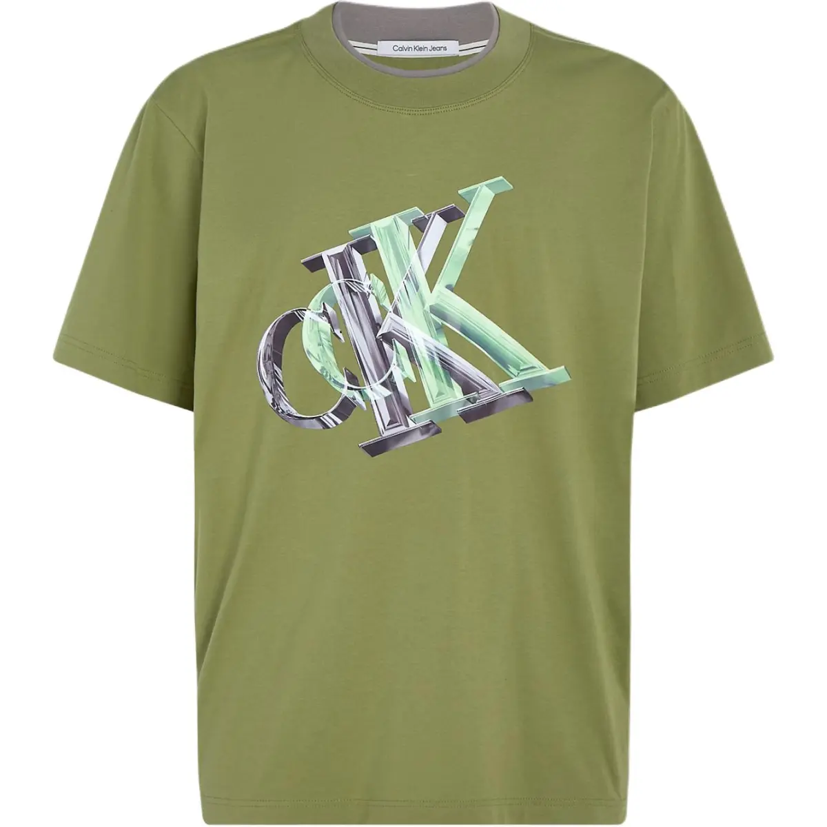 CALVIN KLEIN T Shirt Europe Version Men's Green