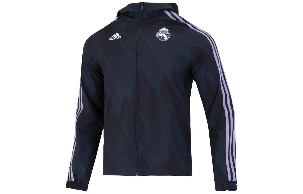 Adidas Real Madrid Football Jacket Men's Blue
