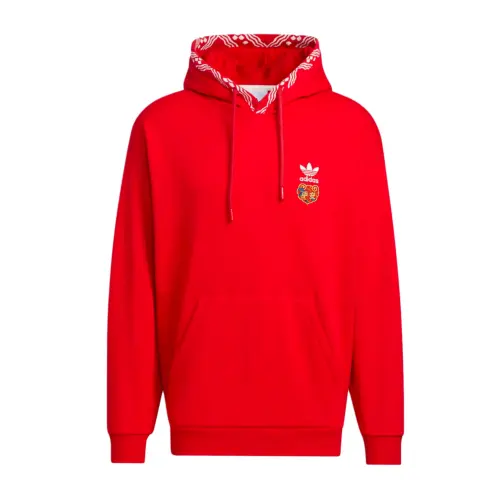 Adidas Originals FEIFEI RUAN CNY Collection, Fleece Lined Peaceful Embroidery Chest Logo Dragon Printed Pattern