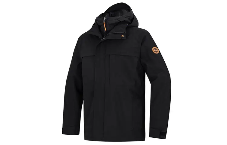Timberland Jackets Men's Black Hooded Moderate Other