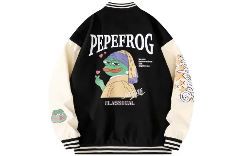 Pepe The Frog Baseball Jerseys Unisex Baseball Collar Moderate Other