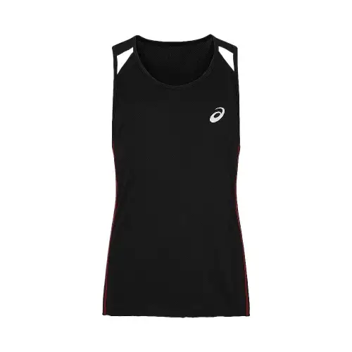ASICS Tank Tops Men's Black Crew Neck Moderate Other