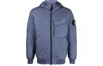 STONE ISLAND Jackets Men's Blue Hooded Moderate Other