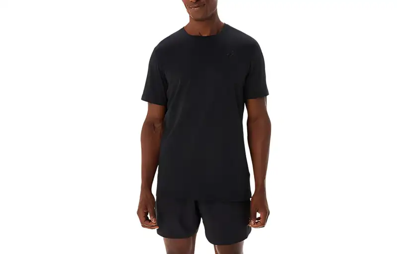 Asics SPIRAL EMBROIDERY TEE T Shirt Men's Black