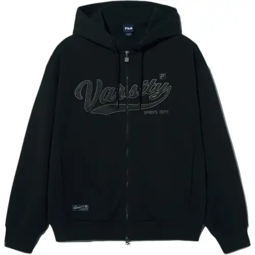 FILA Sweatshirts Unisex Black Hooded Moderate