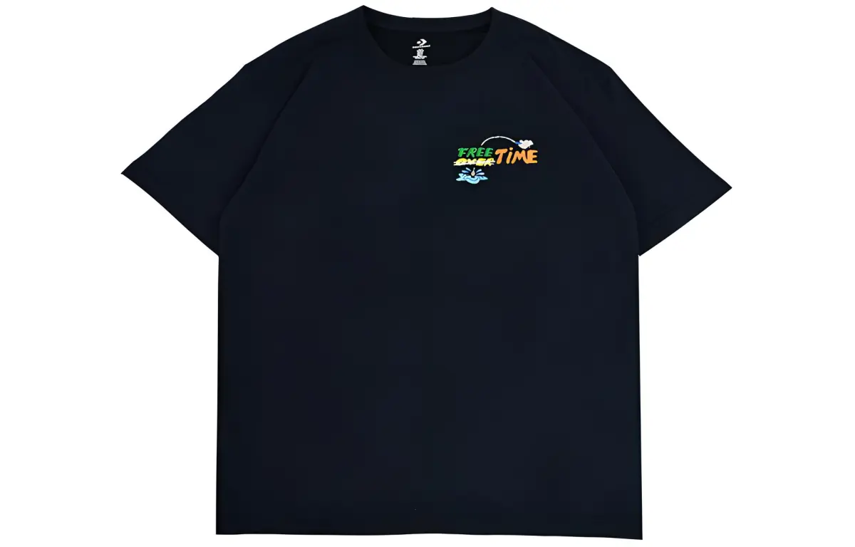 Converse SUMMER FISHING T Shirt Unisex Black