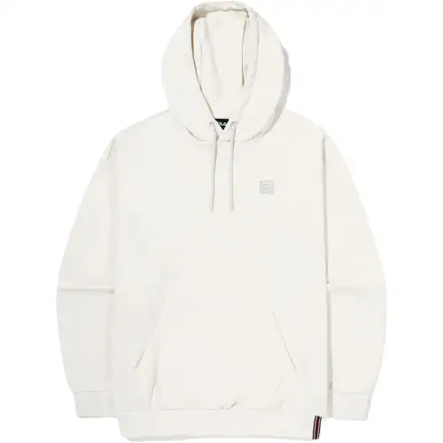 FILA Sweatshirts Unisex Cream Hooded Thickened