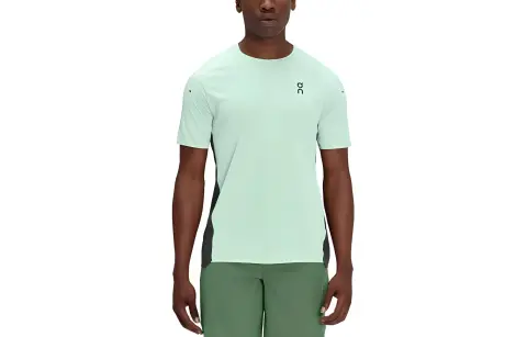 On T-Shirts Men's Green Crew Neck Moderate