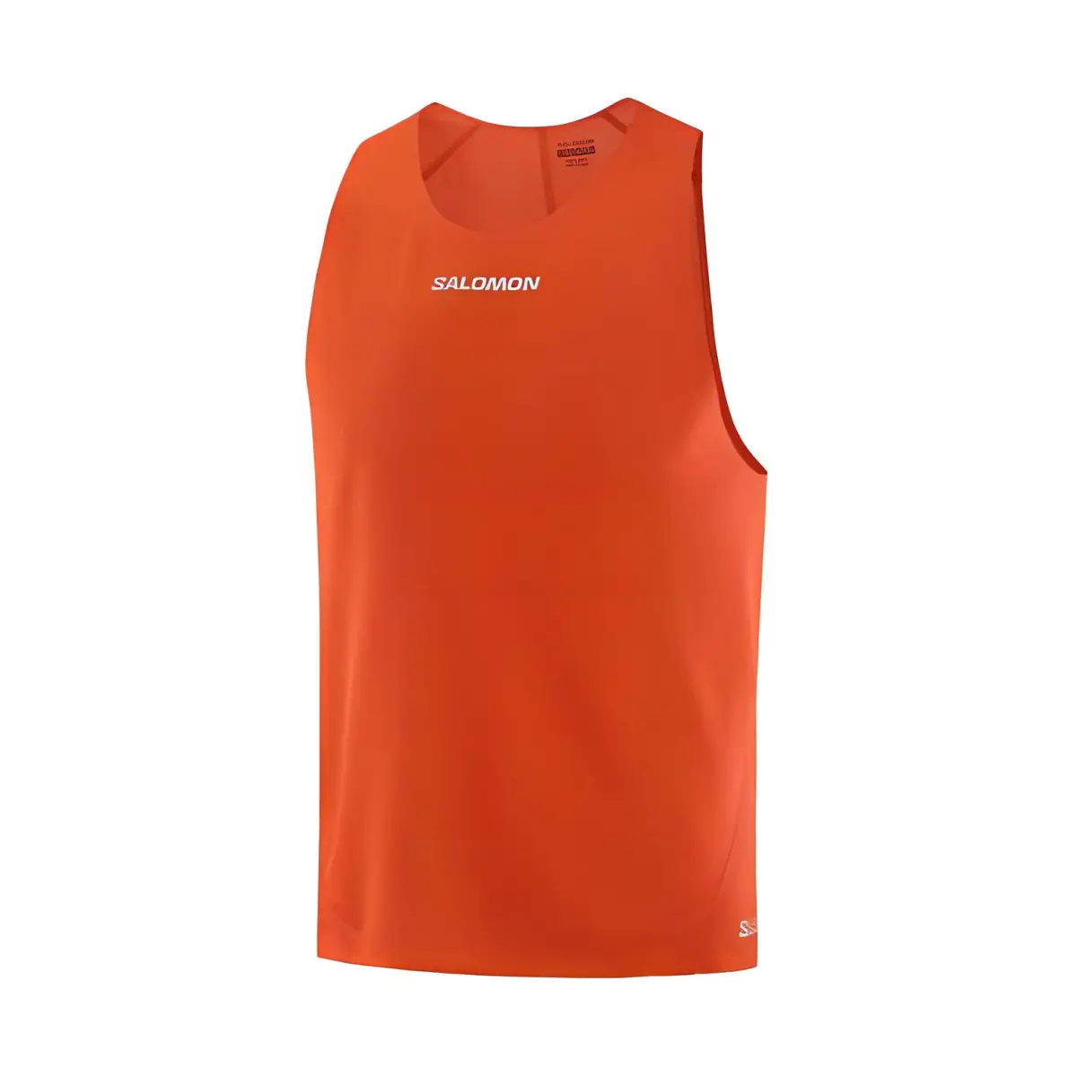 SALOMON Tank Tops Men's Red Crew Neck Moderate Straight Fit