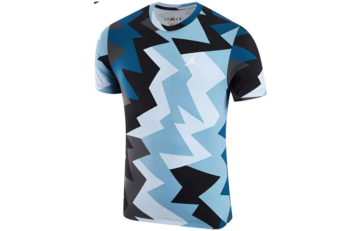 Jordan T-Shirts Men's Multicolor Crew Neck Moderate Straight Fit
