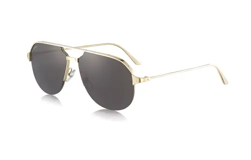 CARTIER Aviator Sunglasses Men's Gold