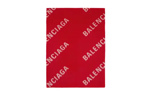 Balenciaga Knit Scarves Women's Red/Pink