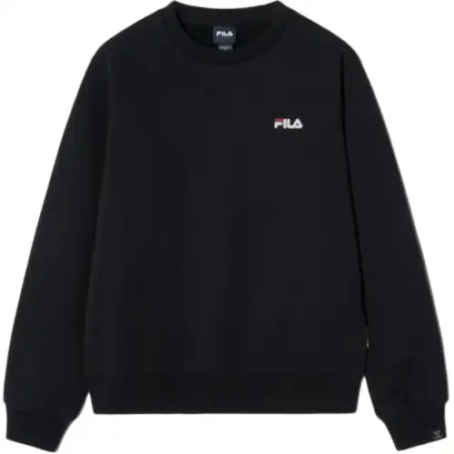 FILA Sweatshirts Unisex Black Crew Neck Moderate
