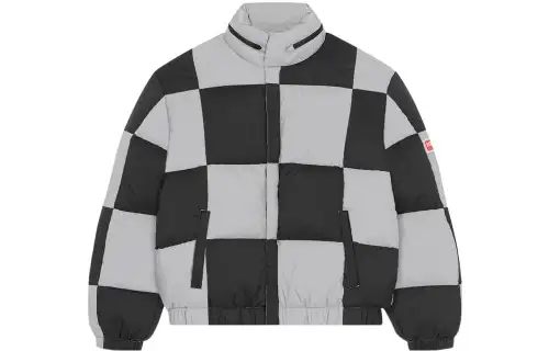 Kenzo check print padded jacket
