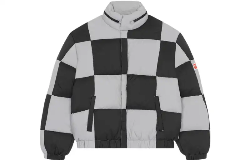 Kenzo check print padded jacket