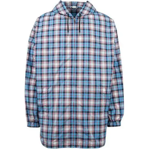 GUCCI Jackets Men's Blue Hooded Moderate Other