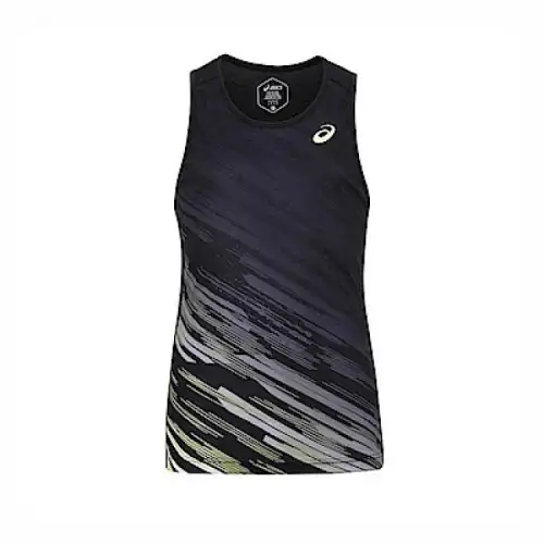 Asics Tank Top Unisex Black Yellow