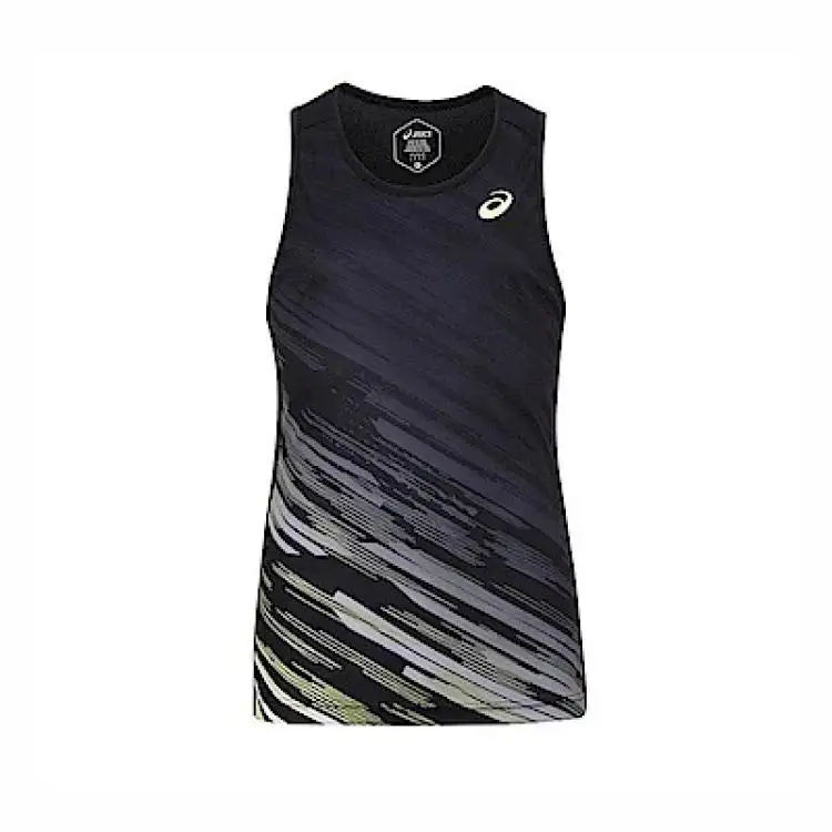 Asics Tank Top Unisex Black Yellow