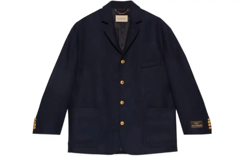 GUCCI SS23 Jackets & Coats Men's Dark Blue