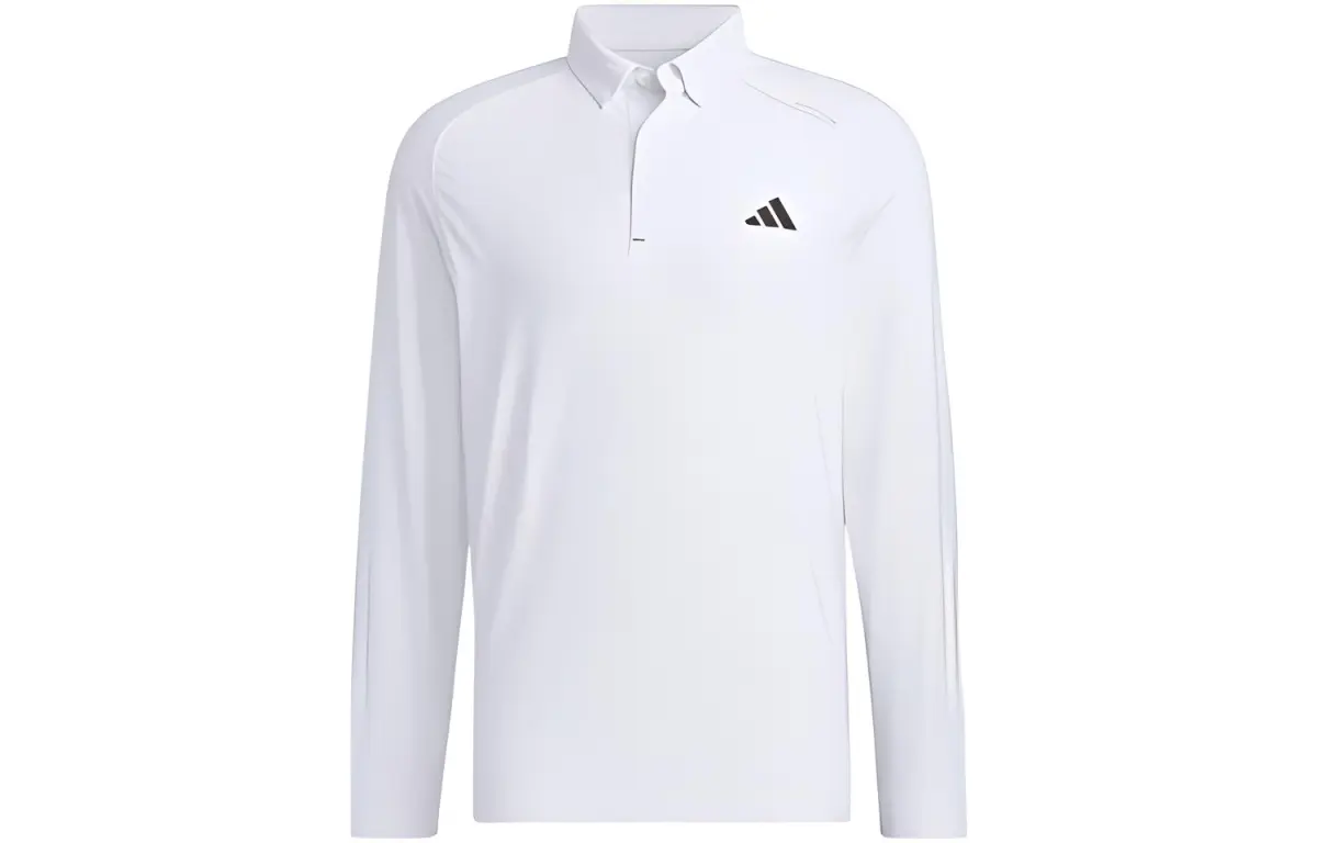 Adidas Polo Shirts Men's White Polo Collar Moderate Straight Fit