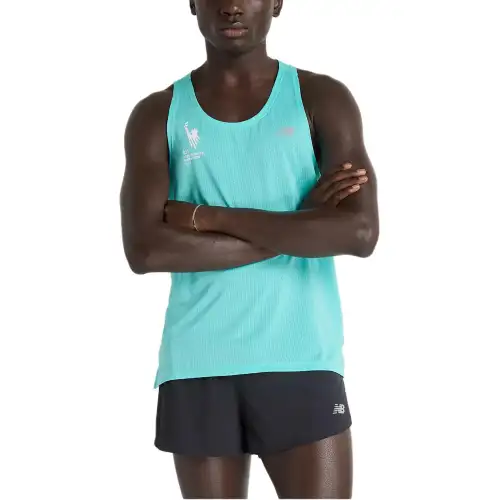 New Balance NYC Marathon AthleticsTCS Tank Top Men's Digital Jadeite